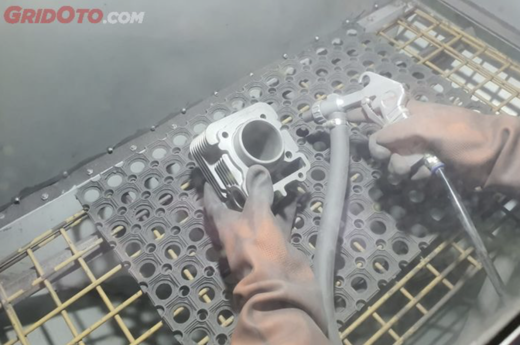 Proses Sandblasting